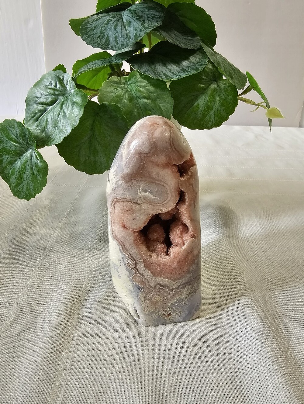 Natural Pink Amethyst Druzy Free Form - Home Art Accent
